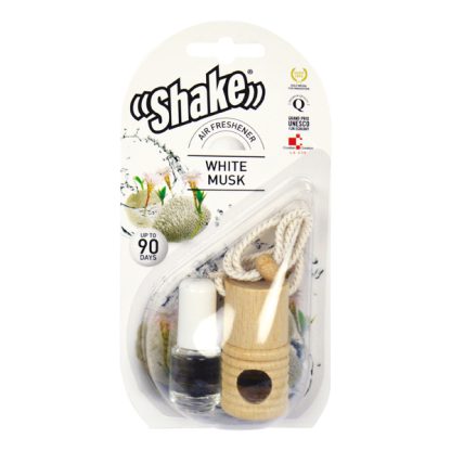 Shake luchtverfrisser + navulling White Musk 2x4,5ml