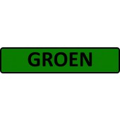 Kentekenplaat groen