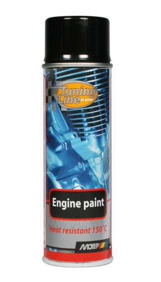Motip Engine Paint Zwart Spuitbus 400 ml