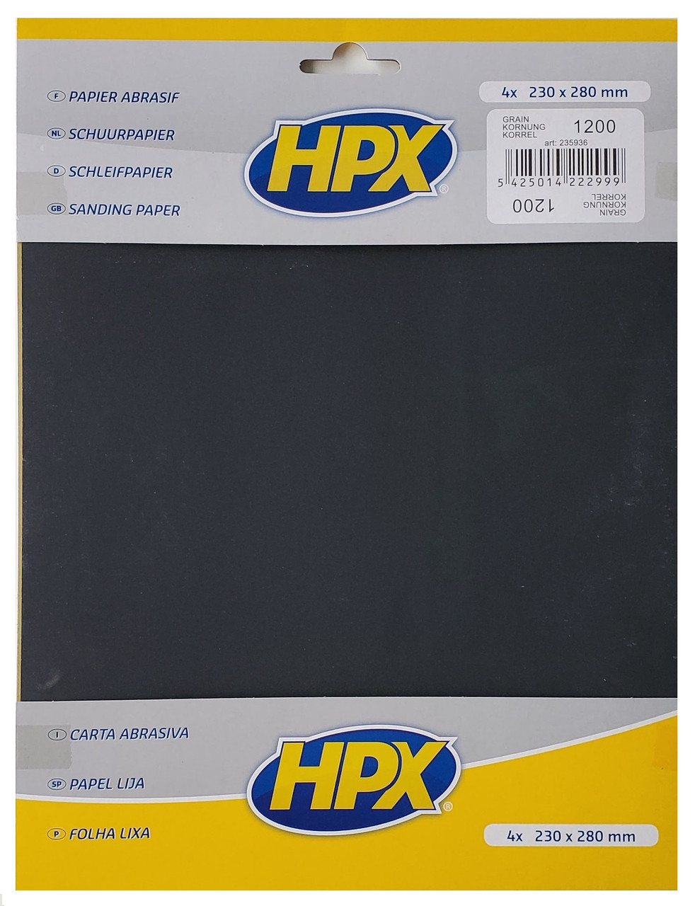 Geslaagd modus Overtekenen HPX Schuurpapier P1200 4st. kopen | Deldense Webshop