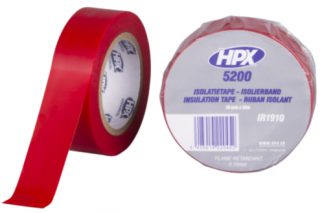 HPX IR1910 isolatietape 19 mm rol van 10 meter rood