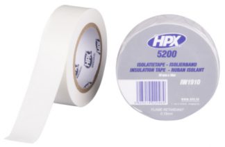 HPX IW1910 isolatietape 19 mm rol van 10 meter wit