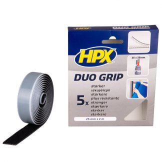 HPX DG2502 DUO GRIP klikbevestiging 25 mm rol van 2 meter