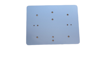 RVS vierkant klein kentekenplaathouder zonder lamp 27.10-0L