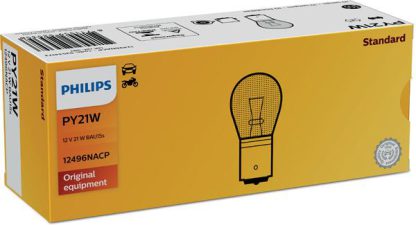 Philips 12496NACP Knipperlamp Geel 12V 21W Kogellamp