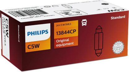 Philips 13844CP Kentekenplaatverlichting 24V 5W Buislamp verpakking