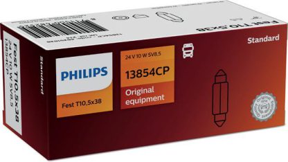 Philips 13854CP Kentekenplaatverlichting 24V 10W Buislamp verpakking