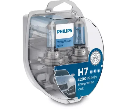 Philips WhiteVision Ultra 12972WVUSM H7 12V 55W verpakking