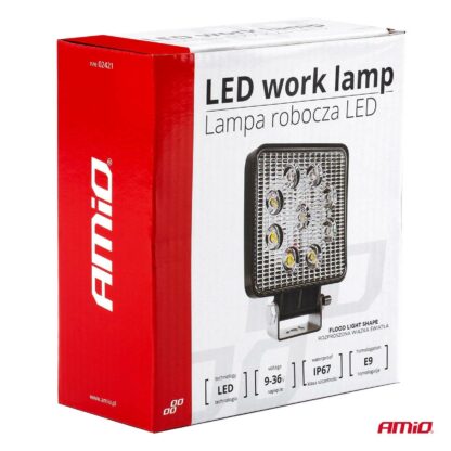 AMiO LED Werklamp AM02421 9 LEDs verpakking