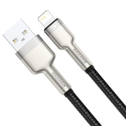 Baseus Cafule USB naar Lightning kabel 2,4A 1m zwart AMBAS20224 2-min